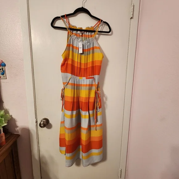 Loft striped dress, Size L - Picture 2 of 3